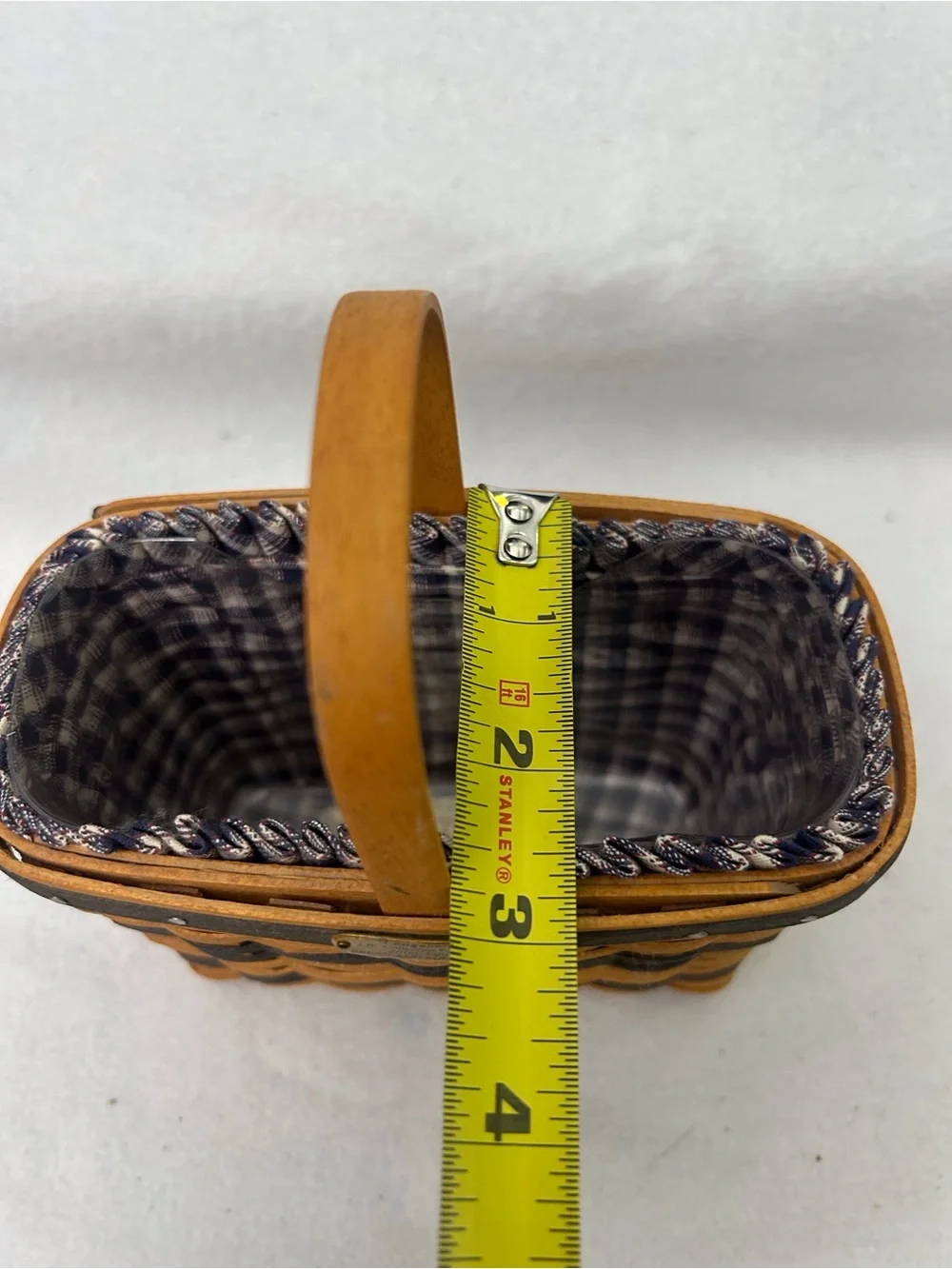 Longaberger J.W. Collection Miniature Bread & Milk Basket